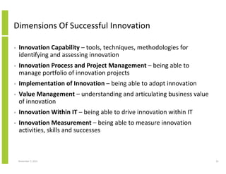 The I Word: Moving Innovation from Research and Development (R&D) to ...