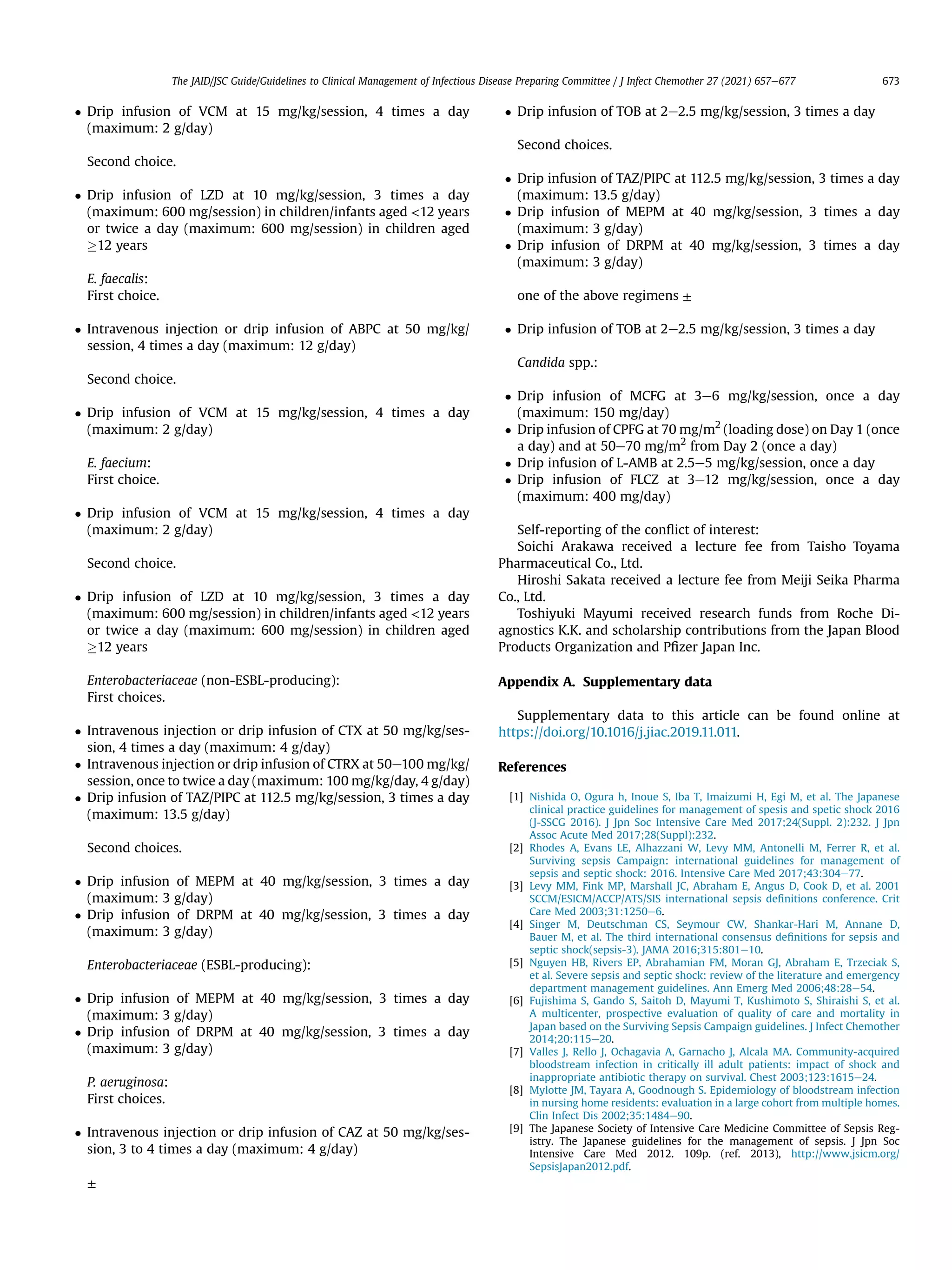 The JAID JSC guidelines for management of infectious diseases 2017 Se…