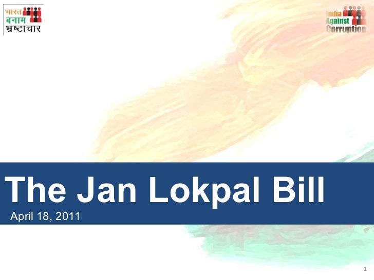 The jan lokpal bill 18th april english final