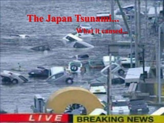The Japan Tsunami...
          What it caused...
 
