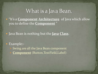 Introduction to java beans | PPT