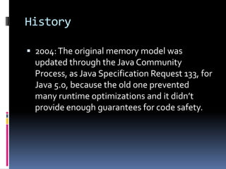 The Java Memory Model | PPT