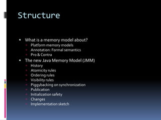 The Java Memory Model | PPT