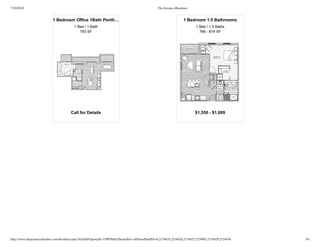 7/10/2018 The Jerome eBrochure
http://www.thejeromecolumbus.com/brochure.aspx?myOlePropertyId=529076&IsThemeSite=1&FloorPlanIDs=0,2154424,2154426,2154427,2156963,2154429,2154430 3/6
1 Bedroom Office 1Bath Penth…
1 Bed / 1 Bath
 750 SF
Call for Details
1 Bedroom 1.5 Bathrooms
1 Bed / 1.5 Baths
 766 ­ 874 SF
$1,550 ­ $1,699
 