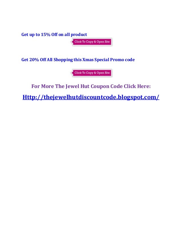jewel hut discount