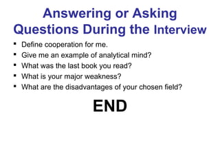 The job application process interview | PPT