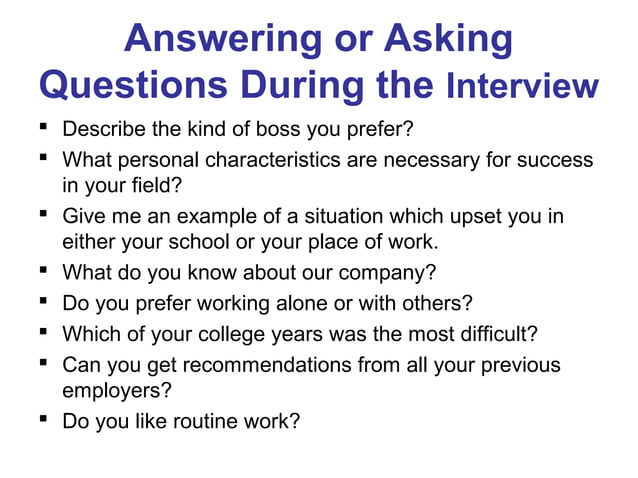 The Job Application Process Interview Ppt The Job Application Process Interview Ppt