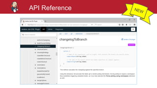 #jenkinsconf
API Reference
 