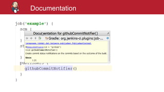 #jenkinsconf
Documentation
 
