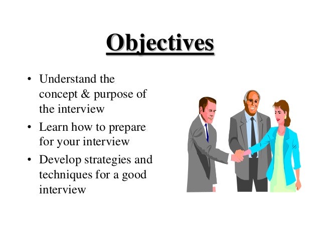 job interview objectives