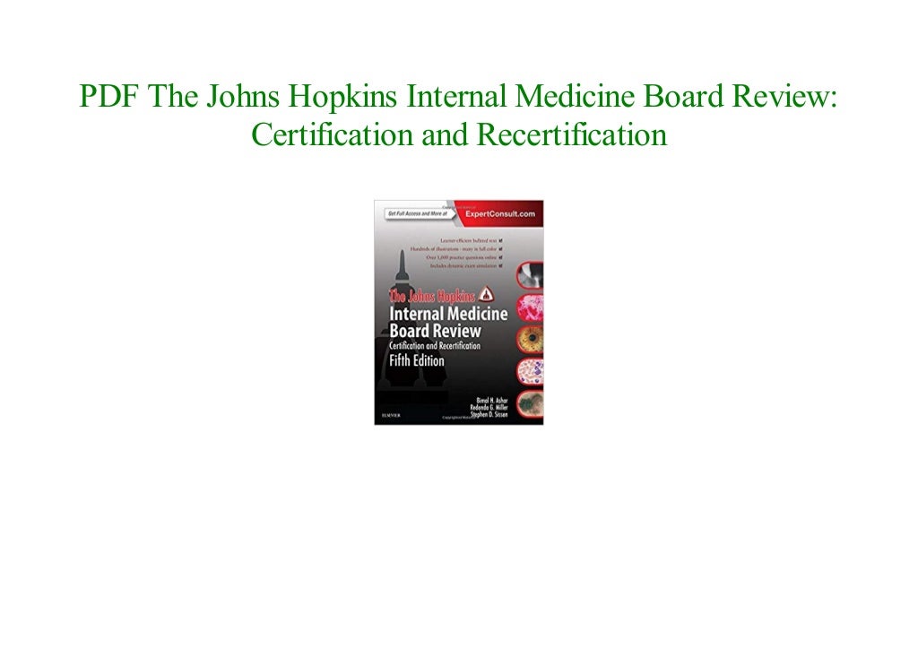online free The Johns Hopkins Internal Medicine Board Review