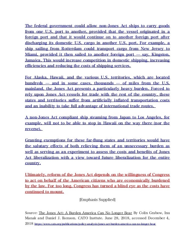 Congress Eyes Changes To Able Act >> The Jones Act A Reality Check Times Are A Changing Congress Eyes Changes To Able Act >> The Jones Act A Reality Check Times Are A Changing