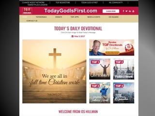 TodayGodIsFirst.com
 