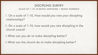 The journey becoming a disciple