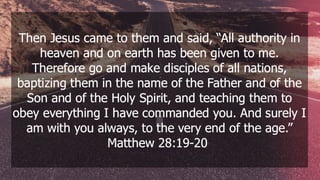 The journey becoming a disciple