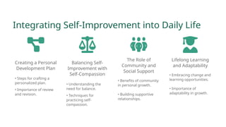 The Journey of Self Refinement and self improvement | PPTX