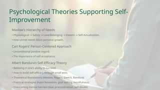 The Journey of Self Refinement and self improvement | PPTX
