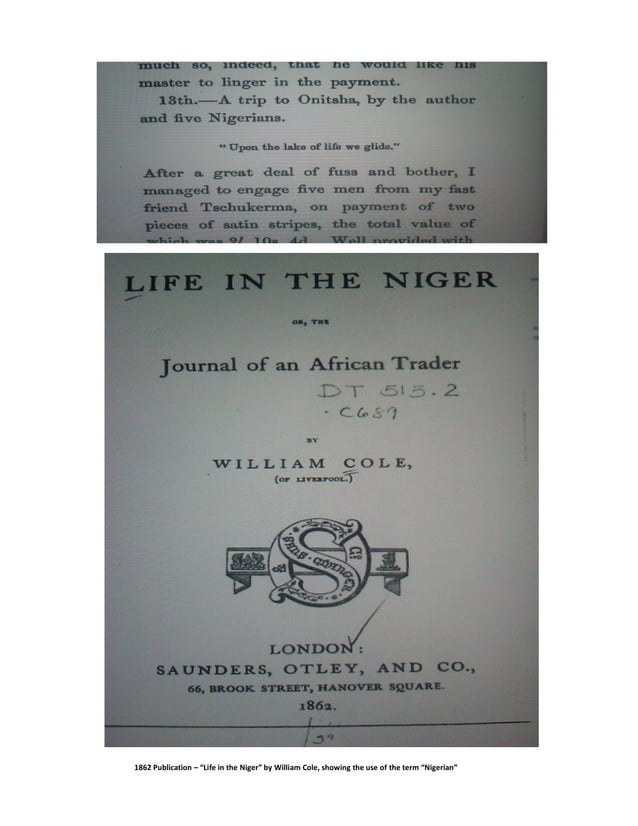 Nigeria The journey to amalgamation a brief summary.