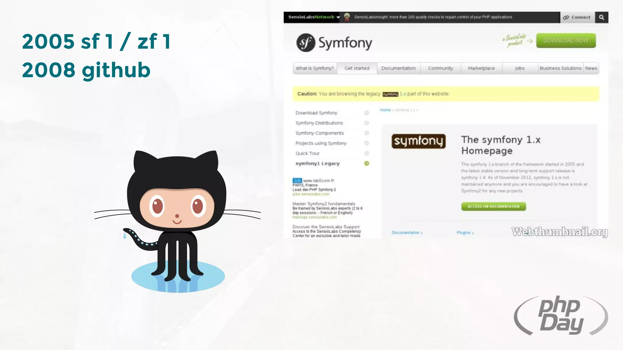 2005 sf 1 / zf 1
2008 github
 