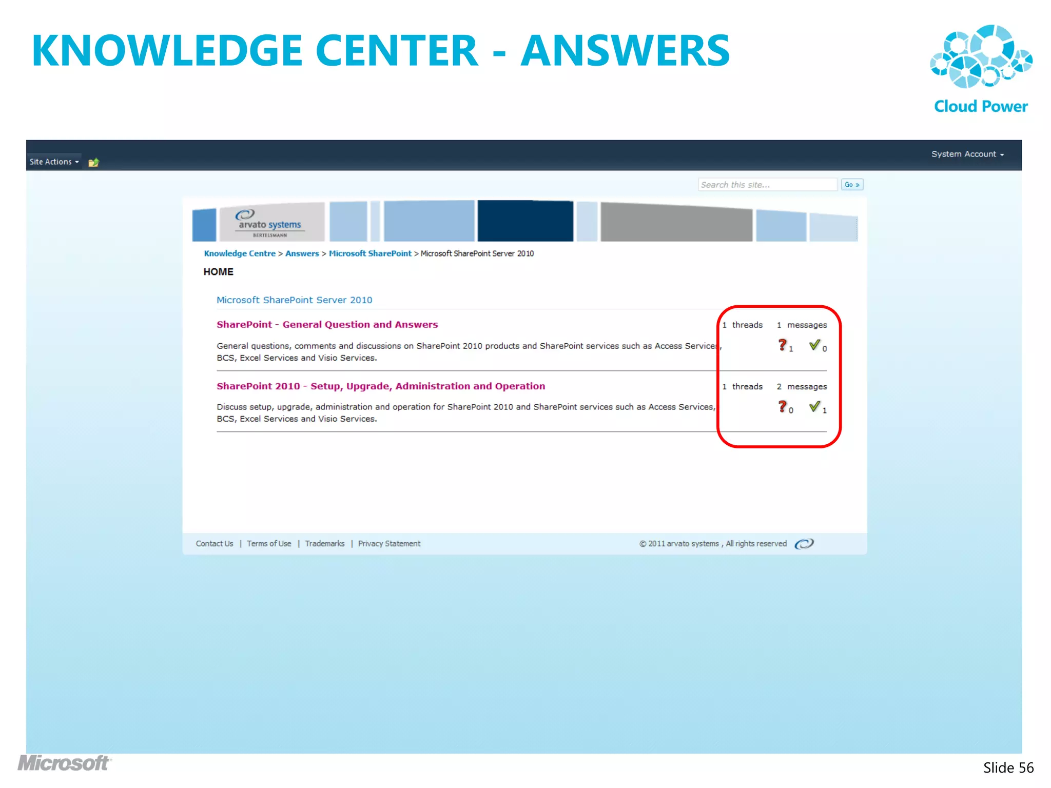 KNOWLEDGE CENTER - ANSWERS




                             Slide 56
 