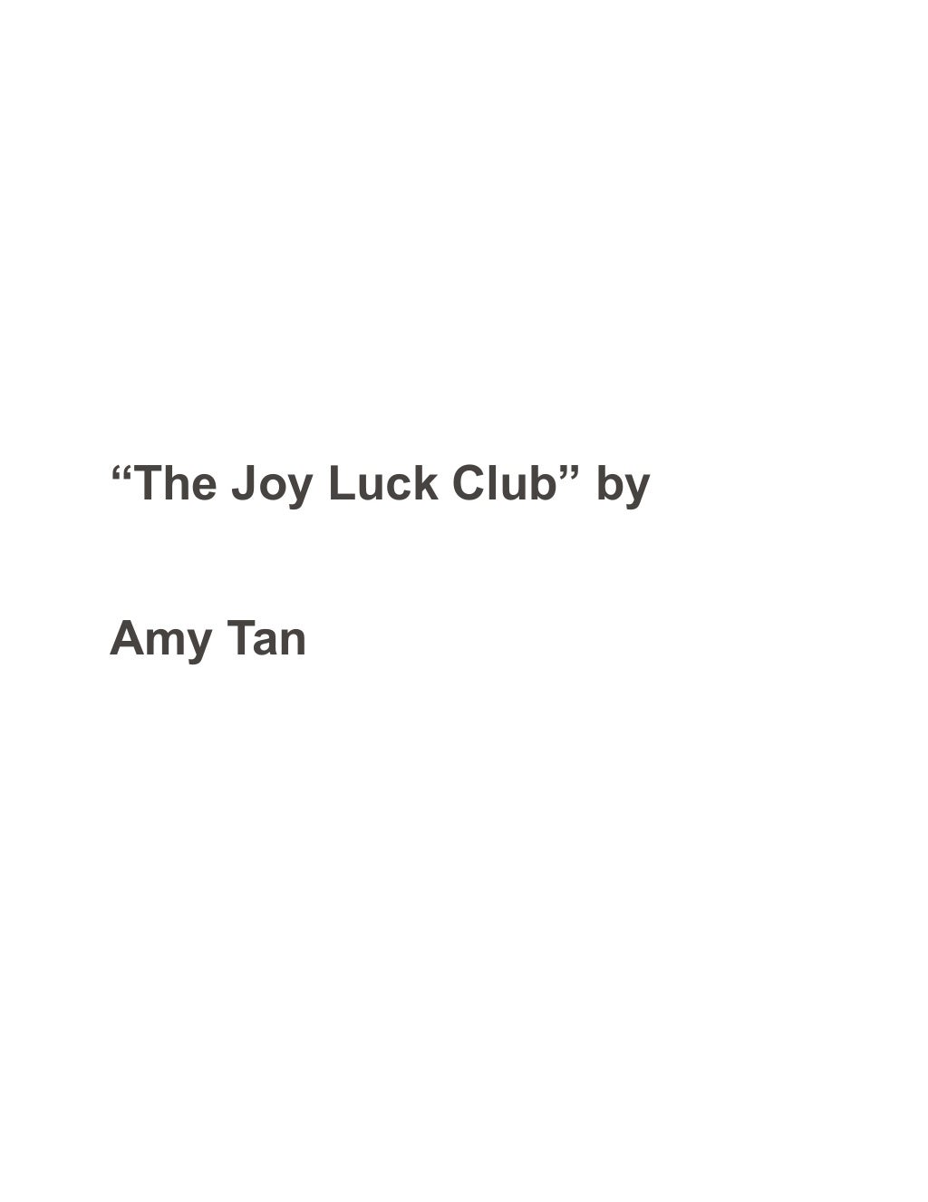hooks for the joy luck club essay