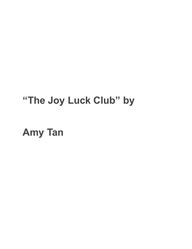 joy luck club thesis statement