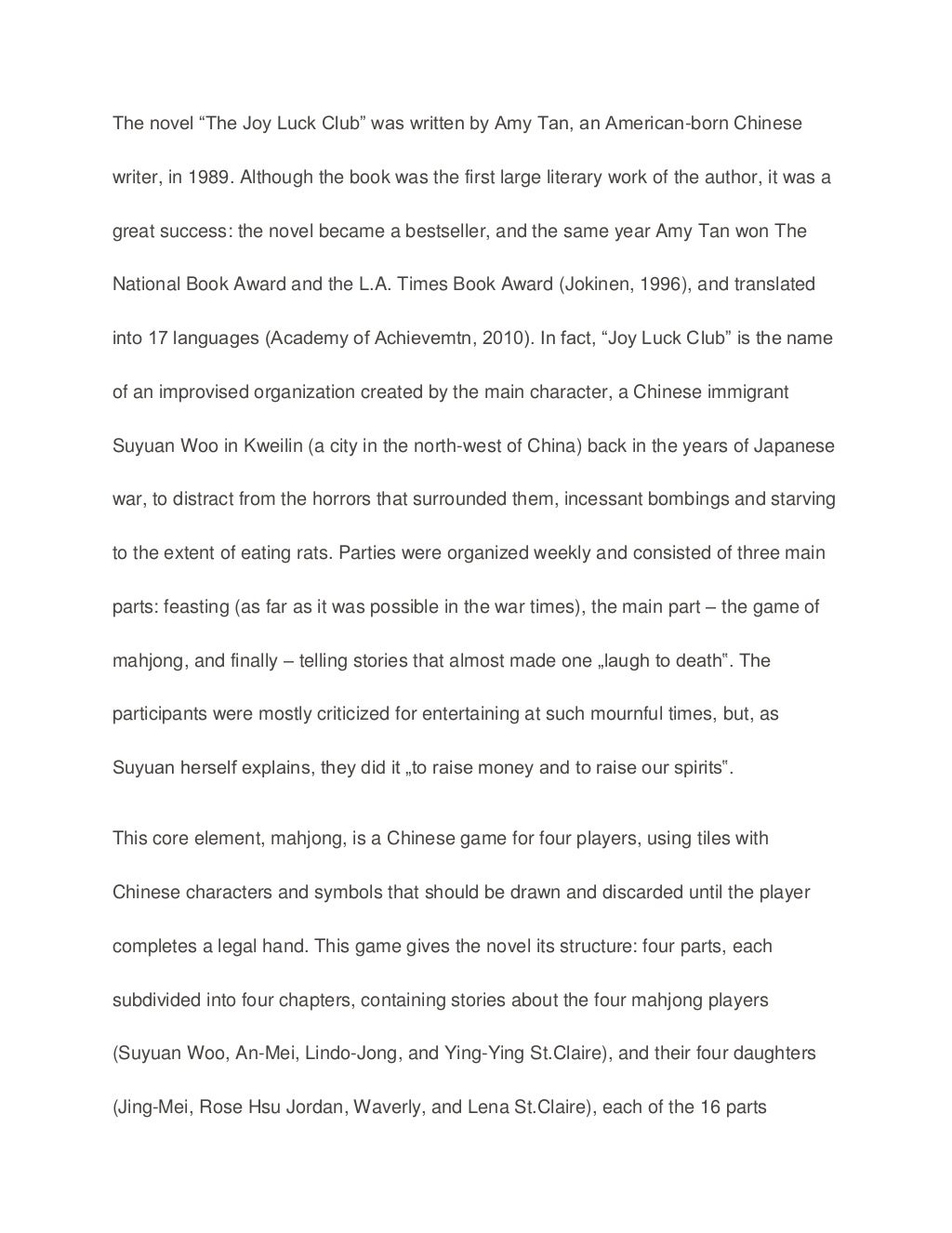 Amy tan written works picture