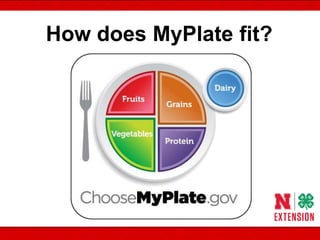 How does MyPlate fit?
 