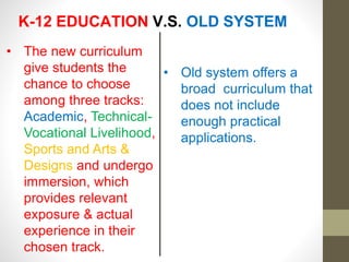 The K-12 curriculum and Its implication to Preservice Teacher Education ...