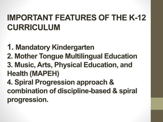The K-12 curriculum and Its implication to Preservice Teacher Education ...