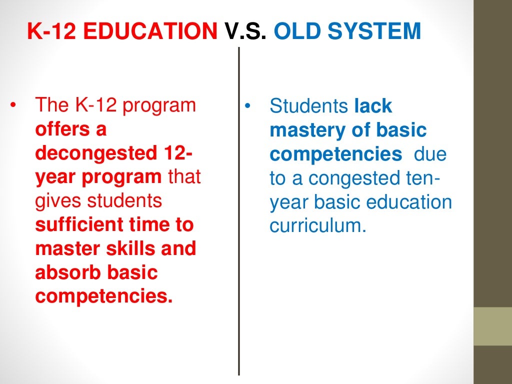 The K12 curriculum and Its implication to Preservice Teacher Educati…