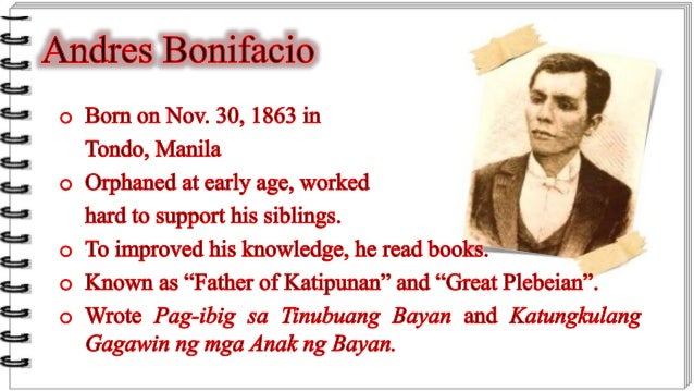 Mga Nagawa Ni Andres Bonifacio The katipunan