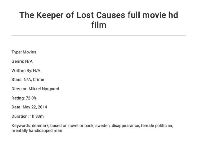 Image Result For Download Film Keeper Lost Causes Image Result For Download Film Keeper Lost Causes