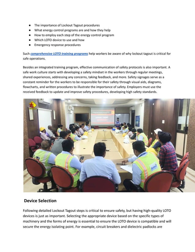 The Key Elements of Successful Lockout Tagout Strategies | PDF