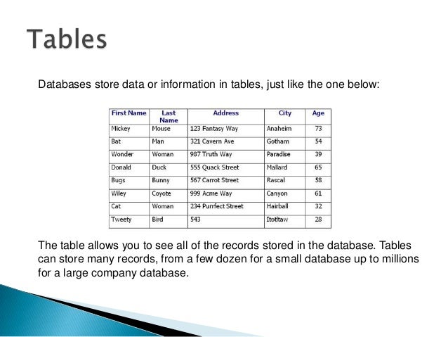 what is a record in a database simple definition