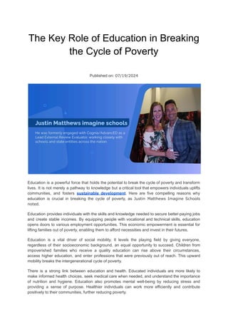The Key Role of Education in Breaking the Cycle of Poverty.pdf