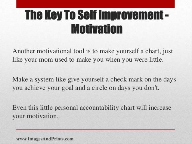 Self Improvement Chart