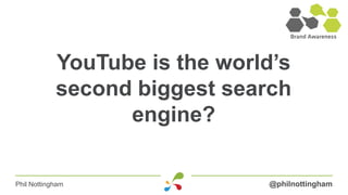 YouTube is the world’s
            second biggest search
                  engine?

Phil Nottingham                @philnottingham
 