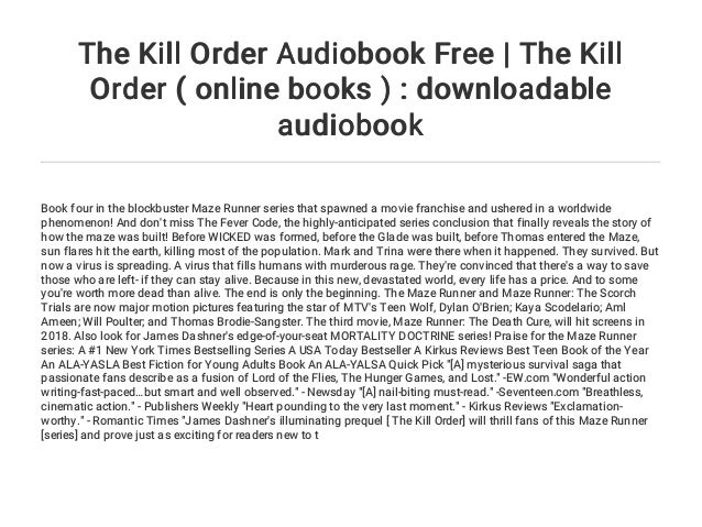 the kill order online book the kill order online book