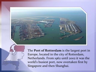 The history of the Port of Terneuzen is closely connected
with the developments in the port area of Ghent. The origins
of ...