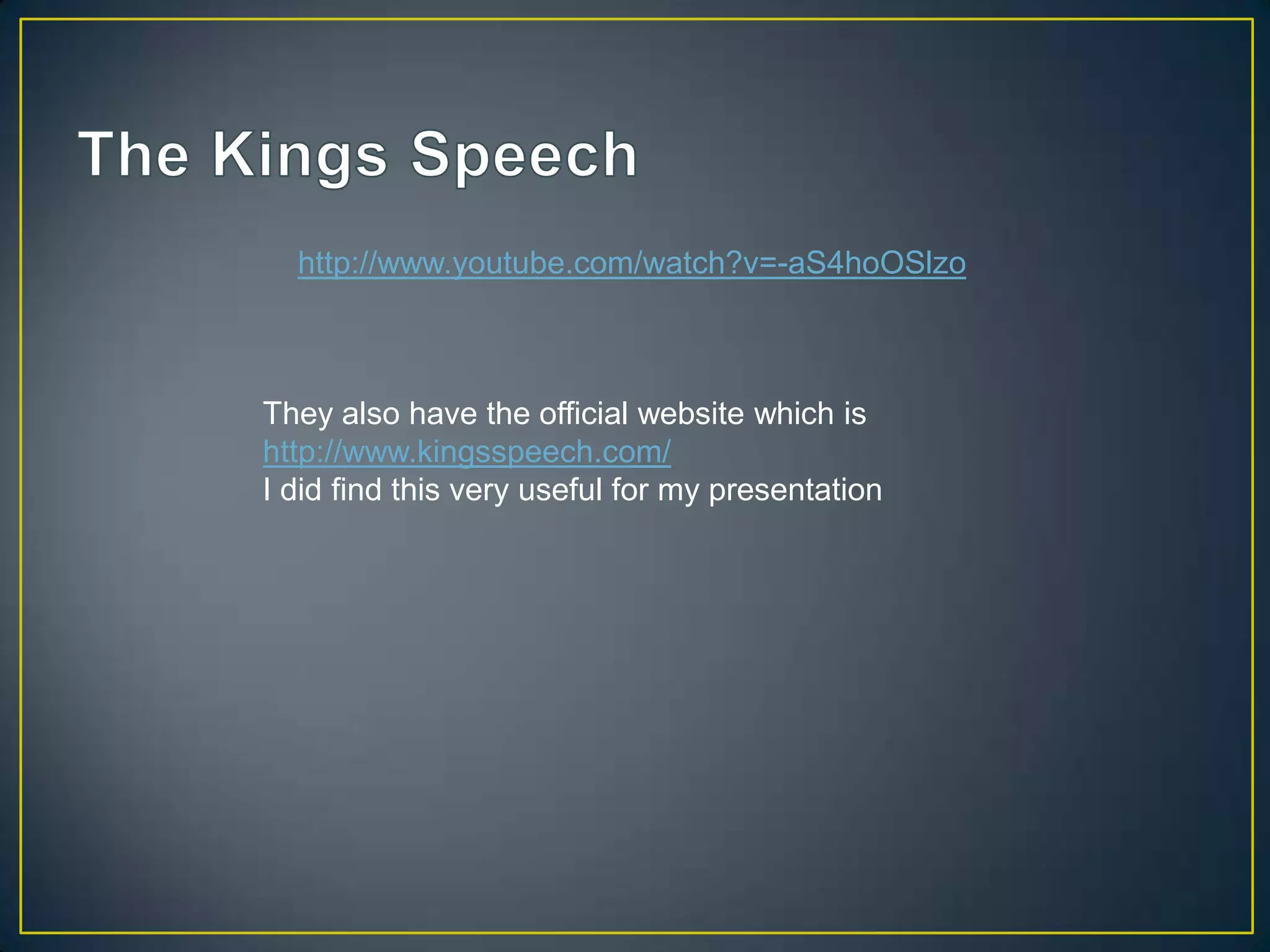 Best Foreign Language Film nominee THE CONCERT- THE KING'S SPEECH, which has been nominated for twelve 2011 Academy Awards.Weinstein is contemplating editing The King's Speech to get its rating reduced to PG-13 so it targets a bigger market. In comparison in Britain, the film has a 12-and-over rating, which allows it to be a family movie. "The British numbers are huge because the rating lets families see the movie together.”The Distributor