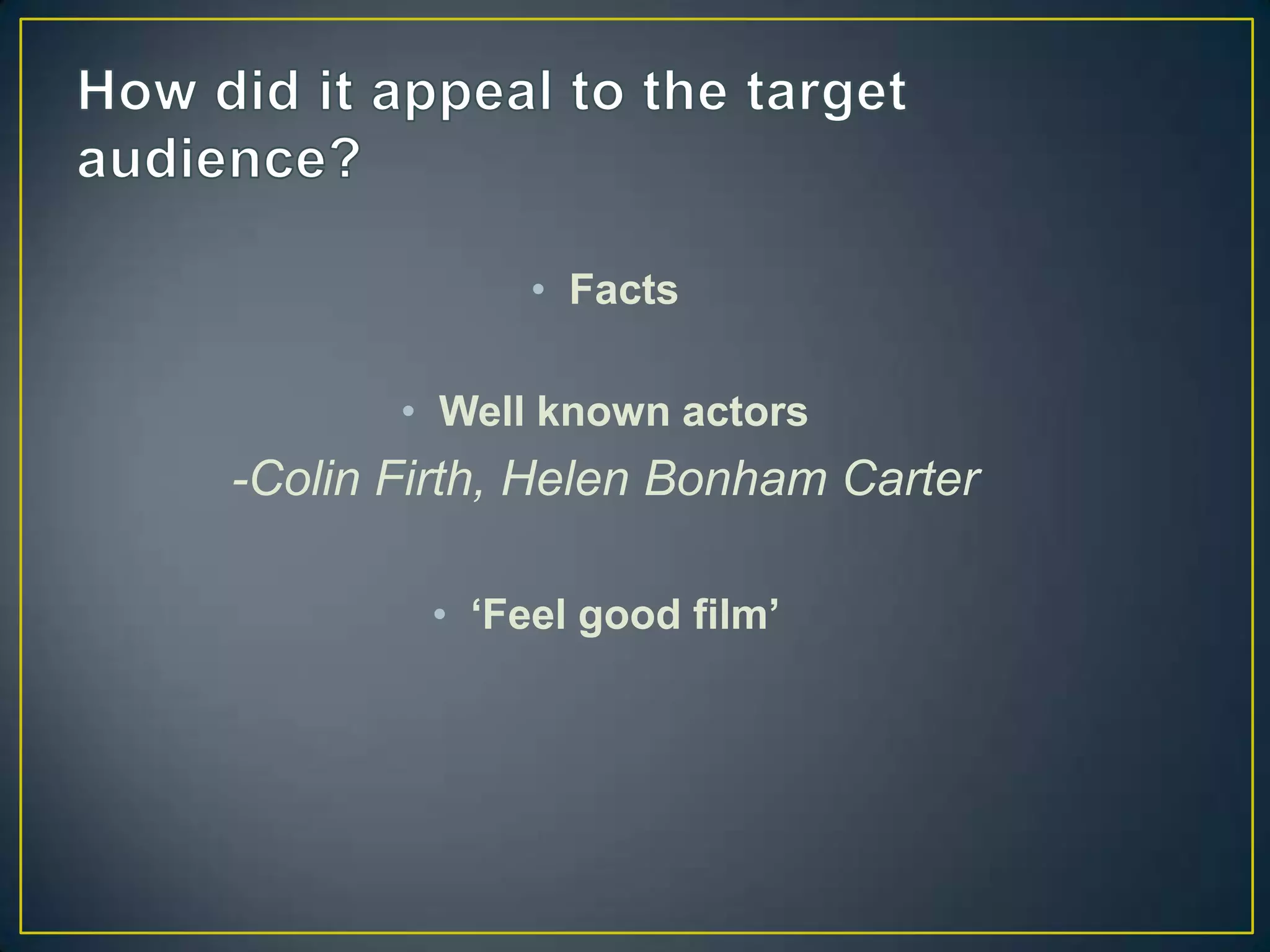 Marketing The Kings Speech