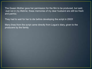 Not bad for a picture that was passed over by both Film4 and the BBC and was eventually seeded as the result of a £1,022,000 investment from the UK Film Council.