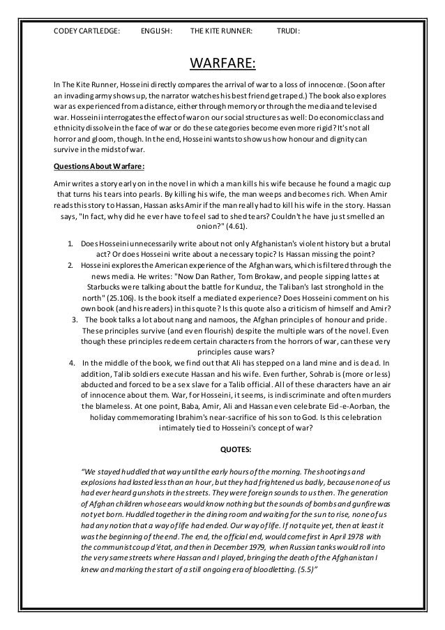 The Kite Runner Themes With Quotes The Kite Runner Themes With Quotes