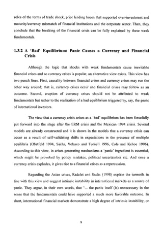 The Korean Crisis (Causes and Resolution)