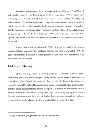 The Korean Crisis (Causes and Resolution)