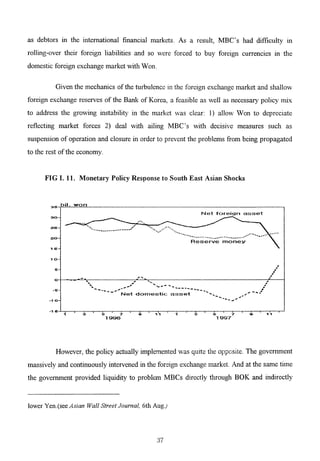 The Korean Crisis (Causes and Resolution)
