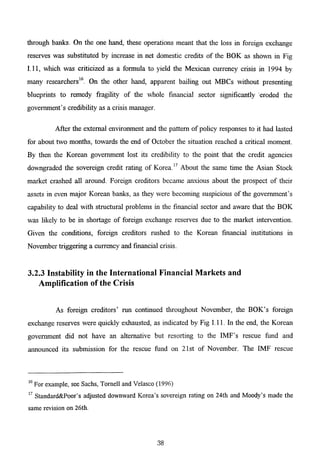 The Korean Crisis (Causes and Resolution)