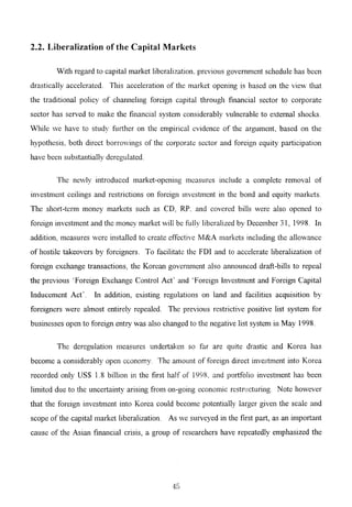 The Korean Crisis (Causes and Resolution)