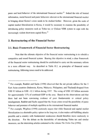 The Korean Crisis (Causes and Resolution)
